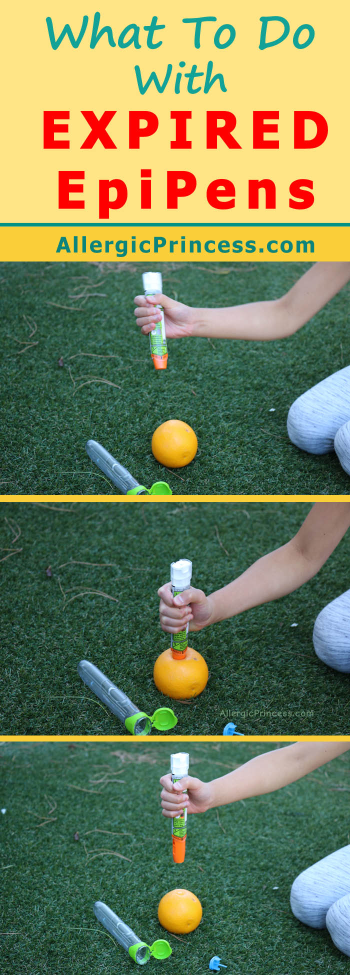 Don't just toss away those expired EpiPens into the sharps disposal container. Do this instead.