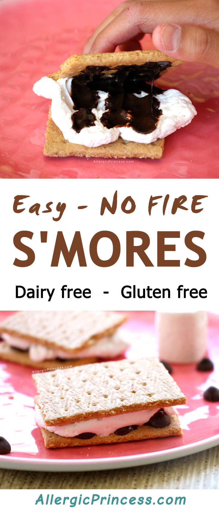 A lazy way to make dairy free s'mores anytime of the year using your microwave or toaster oven.